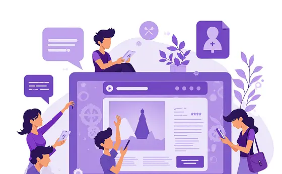 Viking ships in fjord